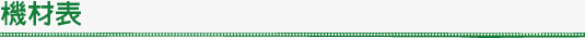 機材表